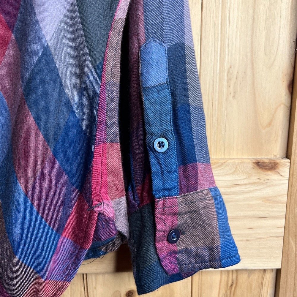 Lucky Brand Womens Plaid Button Front Shirt Long Sleeve Small Multicolor Flannel - Picture 12 of 14